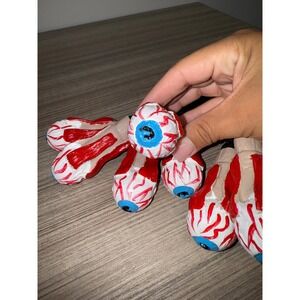 Beetlejuice Gloves w Eyeballs Costume Halloween Accessory Adult